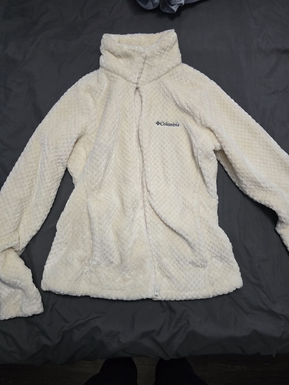 Columbia Cream Sherpa Fleece Jacket